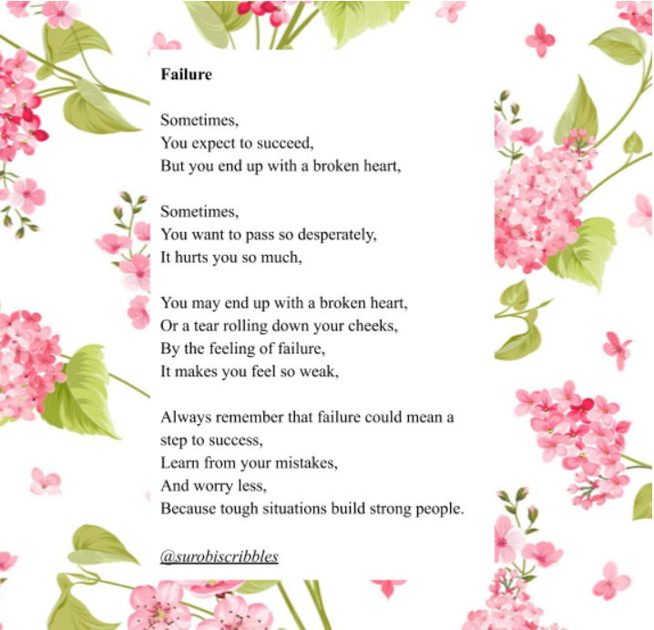 Failure / Poetry by @surobiscribbles – Surobi Scribbles